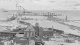 Budowa portu morskiego w Gdyni. 1928 r. Fot. NAC