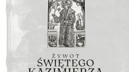 Fragment okładki książki „Żywot św. Kazimierza królewica polskiego i książęcia litewskiego”