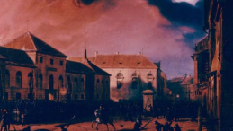 Obraz Marcina Zaleskiego ”Wzięcie Arsenału w noc 29 listopada 1830 roku” ze zbiorów Muzeum Narodowego w Warszawie. Fot. PAP/W. Kryński