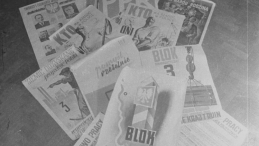 Plakaty i ulotki wyborcze partii Bloku Stronnictw Demokratycznych - wybory do Sejmu Ustawodawczego. 1947 r. Fot. PAP/CAF/J. Baranowski