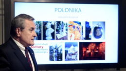 Wicepremier, minister kultury prof. Piotr Gliński podczas prezentacji nowego portalu internetowego MKiDN Polonika. Fot. PAP/R. Pietruszka 