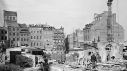 Odbudowa Starego Miasta w Warszawie, 1952-53 r. Fot. NAC