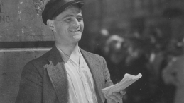 Adolf Dymsza jako Dodek w filmie  "Sto metrów miłości". 1932 r. Fot. NAC
