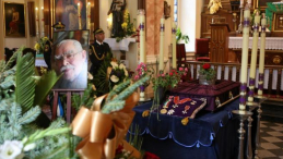 Uroczystości pogrzebowe profesora Mariana Koniecznego. Fot. PAP/S. Rozpędzik 