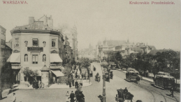 Warszawa, Krakowskie Przedmieście. 1906 r. Źródło: BN Polona