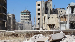 Ruiny w centrum Aleppo. 09.2017. Fot. PAP/W. Repetowicz