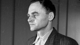 Witold Pilecki składa zeznania przed sądem 1948 r. Fot. PAP/CAF