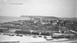 Budowa portu morskiego w Gdyni. 1929 r. Fot. NAC