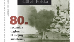 Znaczek Poczty Polskiej upamiętniający 80. rocznicę wybuchu II wojny światowej 