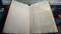Oryginalny rękopis Konstytucji 3 maja w Galerii Kordegarda w Warszawie. 2016 r. Fot. PAP/J. Turczyk