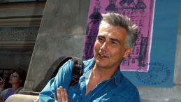 Reżyser Krzysztof Krauze na planie filmu "Mój Nikifor". Fot. PAP/J. Turczyk