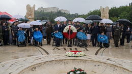 Uroczystości na Polskim Cmentarzu Wojennym na Monte Cassino podczas obchodów 79. rocznicy bitwy. Fot. PAP/A. Zawada