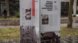 Wystawa "Zagłada Żydów w ramach niemieckiej akcji Reinhardt". Poniatowa, 05.11.2023. Fot. PAP/W. Jargiło