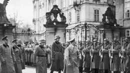 Wizyta w Pradze kanclerza Rzeszy Adolfa Hitlera. 17.03.1939. Fot. NAC