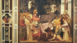„Wjazd do Jerozolimy”, Giotto di Bondone. Źródło: Wikimedia Commons