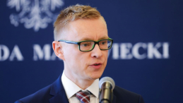 Mazowiecki Wojewódzki Konserwator Zabytków Marcin Dawidowicz. Fot. PAP/R. Guz