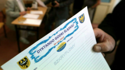 Pierwsze Ogólnoświatowe Dyktando Godki Śląskiej im. Ondry Łysohorskygo w Rybniku. 2014 r. Fot. PAP/Marek Zimny