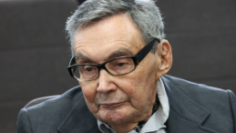 Marian Turski w Muzeum POLIN, fot. PAP/L. Szymański