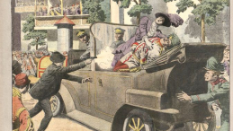 Zamach w Sarajewie – ilustracja w „Le Petit Journal” z 12 lipca 1914 r. Źródło: Wikimedia Commons
