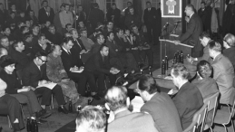 24 stycznia 1971 r. Spotkanie Edwarda Gierka w Stoczni Szczecińskiej. Fot.  PAP/A. Witusz Wituszyński