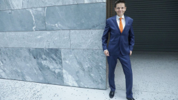 Nowy szef Muzeum Historii Polski dr hab. Marcin Napiórkowski podczas konferencji prasowej w siedzibie placówki. Fot. PAP/T. Gzell