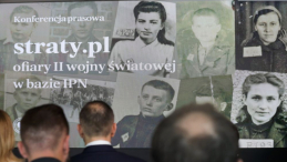 Konferencja prasowa IPN dot. programu dokumentacyjnego "Straty osobowe i ofiary represji pod okupacją niemiecką w latach 1939-1945" oraz elektronicznej bazy danych – straty.pl w Centralnym Przystanku Historia im. Prezydenta Lecha Kaczyńskiego w Warszawie. Fot. PAP/T. Gzell