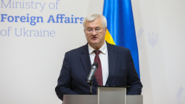 Minister spraw zagranicznych Ukrainy Andrij Sybiha  PAP/Viktor Kovalchuk
