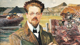 Portret Władysława Stanisława Reymonta (1905), pędzla Jacka Malczewskiego. Fot. PAP/Reprodukcja/J. Morek