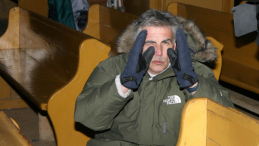 Reżyser Krzysztof Krauze podczas zdjęć do filmu o Nikiforze, 2004 r. PAP/Grzegorz Momot 