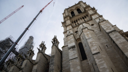 Katedra Notre Dame w Paryżu odbudowana po pożarze, fot. PAP/EPA/POOL/Ch.  Petit Teson