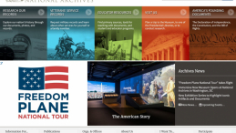 Strona główna NARA. Fot. screen/archives.gov