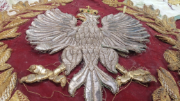 Sztandar cieszyńskiego 4. Pułku Strzelców Podhalańskich. Źródło: Muzeum 4 Pułku Strzelców Podhalańskich w Cieszynie/facebook