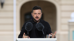 Prezydent Ukrainy Wołodymyr Zełenski Fot. PAP/Victor Kovalchuk