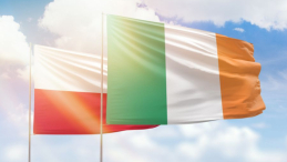 Flagi Polski i Irlandii. Fot. facebook