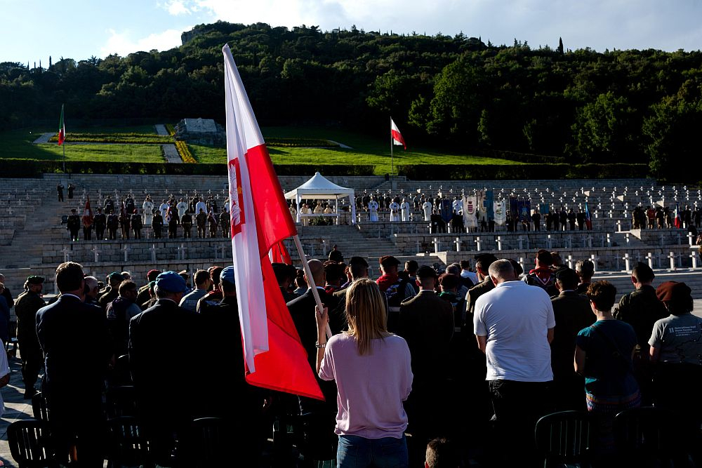 Uroczystości w 74. rocznicę bitwy o Monte Cassino na Polskim Cmentarzu Wojennym na Monte Cassino. Fot. PAP/A. Guz