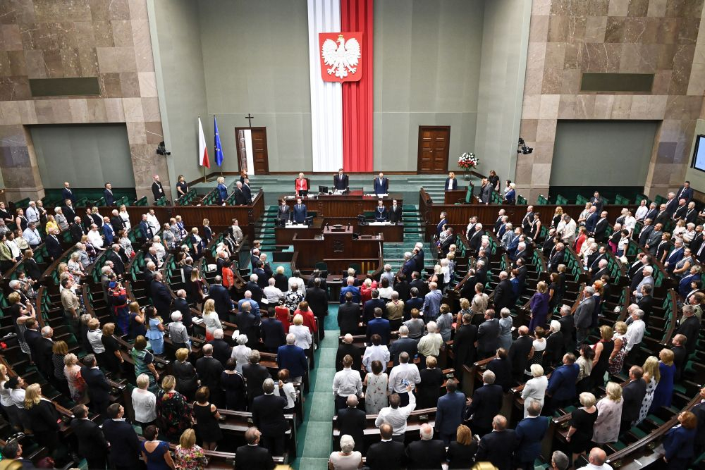 Sesja inauguracyjna V Światowego Zjazdu Polonii i Polaków z Zagranicy. Fot. PAP/J. Turczyk