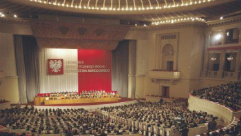 I Kongres Patriotycznego Ruchu Odrodzenia Narodowego (PRON) w Sali Kongresowej PKiN w maju 1983 r. Fot. PAP/J. Morek