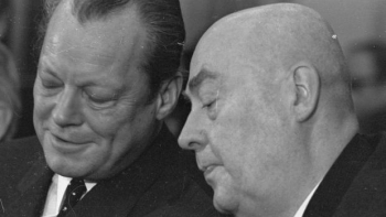 Willy Brandt i Józef Cyrankiewicz. Fot. PAP/Z.Matuszewski
