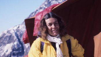Wanda Rutkiewicz. Nepal 1987. Fot. PAP/Archiwum rodzinne Jerzego Kukuczki