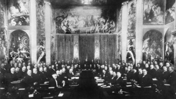 Pierwsza konferencja pokojowa z Hadze. Fot. Wikimedia Commons