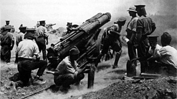 Brytyjska armia pod Gallipoli. Fot. ze zbiorów brytyjskiego Imperial War Museums. Źródło: Wikimedia Commons