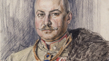 Portret gen. Stanisława Puchalskiego, autorstwa Wincentego Wodzinowskiego (1916). Fot. PAP/J. Ochoński
