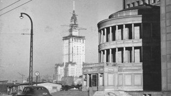 Pałac Kultury i Nauki. 1953 r. Fot. PAP/CAF/M. Szyperko
