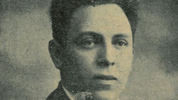 Fotografia Adama Próchnika zamieszczona w "Pobudka", 1927, nr 39. Źródło: IPSB