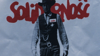 Plakat wyborczy Solidarności: W samo południe 4 czerwca 1989.  Fot. PAP/J. Morek