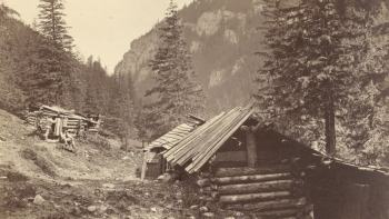 Polana pod Stołami w dolinie Kościeliskiej – fotografia Awita Szuberta. ok. 1876-1878 r. Źródło: CBN Polona