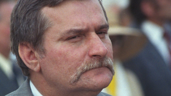 Lech Wałęsa. 1987 r. Fot. PAP/PAI/J. Morek