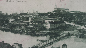 Panorama Grodna. Źródło: BN Polona