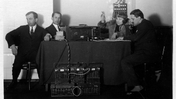 Polskie Radio - rozgłośnia w Wilnie. 1929 r. Fot. NAC
