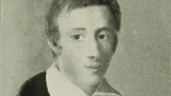 Fryderyk Chopin w wieku młodzieńczym wg portretu olejnego pędzla Miroszewskiego. Źródło: CBN Polona